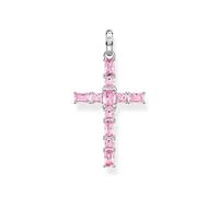 THOMAS SABO PE939-051-9 - Ciondolo a forma di croce in argento Sterling 925 con zirconi, altezza: 42 mm, 42mm, Argento, Nessuna pietra preziosa