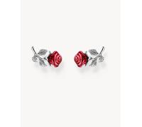 Thomas Sabo - Red Rose - Orecchini a bottone in argento sterling 925 One Size