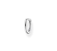 Thomas Sabo Classic orecchini a cerchio in argento sterling 925 con chiusura a clip, 1.20 cm, Argento sterling, Non applicabile