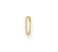 Thomas Sabo Orecchini a Cerchio da Donna in Argento Sterling 925 con Chiusura a Clip e Argento, Gold, CR657-414-14