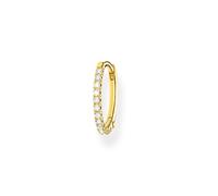 Thomas Sabo Orecchini a Cerchio da Donna in Argento Sterling 925 con Chiusura a Clip e Argento, Gold, CR657-414-14