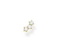 Thomas Sabo Orecchini da Donna in Argento Sterling 925 con Pietre dorate e Argento, Gold, H2132-414-14