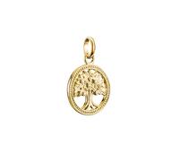 THOMAS SABO Tree of Love Charm placcato oro con zirconi - Ciondolo in argento 925 per collane e bracciali