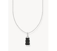 Thomas Sabo x Haribo - Collana con orso in argento sterling 925 e nero 45 cm