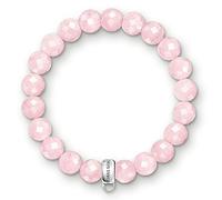 Thomas Sabo X0191-034-9 Bracciale Donna Perle di Ossidiana Argento 925 Vetro Rosa Maggio 17