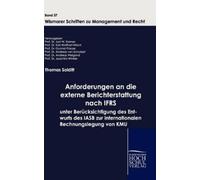 Thomas Salditt Anforderungen an die externe Berichterstattung (Copertina rigida)
