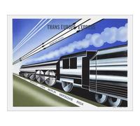 Thomas Steven - Litografia ""Trans.Europe Express, Train"" 57x76 cm