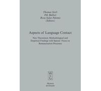 Thomas Stolz Aspects of Language Contact (Copertina rigida)
