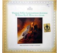 Thomas Tallis - tallis: the lamentations of jeremiah / byrd: mass for three voices LP