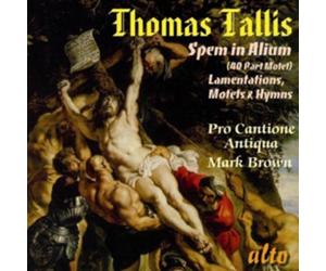 Thomas Tallis Thomas Tallis: Spem in Alium, (40 Part Motet)/Lamentations/.. (CD)