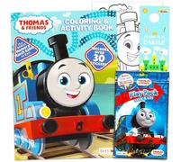 Thomas The Train - Libro da colorare per bambini dai 4 agli 8 anni, con pagine da colorare Thomas, attività, giochi e adesivi, molto altro ancora, set di libri di attività per ragazzi