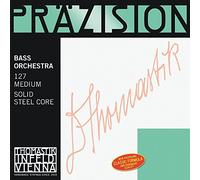 Thomastik Corda per Contrabbasso 4/4 Precisione - corda Re anima acciaio solid, rivestimento cromato, accordo orchestra, media