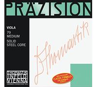 Thomastik Corda per Viola 4/4 Precision - corda Re nucleo in acciaio solid, rivest. acciaio crome, media