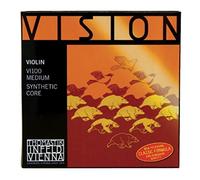 Thomastik Corda per violino 1/16 Vision - corda Re nucleo sintetico, rivest. pure-argento, media