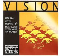 Thomastik Corda per violino 1/2 Vision - corda Mi a più strati di acciaio, stagnato, media, sfera rimovibile