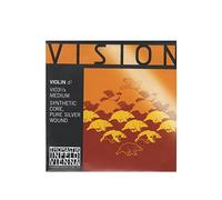 Thomastik Corda per violino 1/8 Vision - corda Re nucleo sintetico, rivest. pure-argento, media