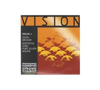 Thomastik Corda per violino 3/4 Vision - corda Re nucleo sintetico, rivest. pure-argento, media