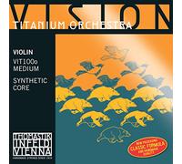 Thomastik Corda per violino 4/4 Vision Titanium Orchestra - corda Re nucleo sintetico, rivest. argento puro, media