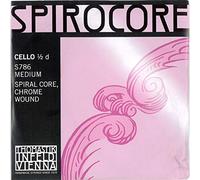 Thomastik Corda per Violoncello 1/2 Spirocore - corda Re nucleo corda spirale flessibile, rivest. cromo, media