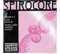 Thomastik Corda per Violoncello 3/4 Spirocore - corda Do nucleo corda spirale flessibile, rivest. cromo, media
