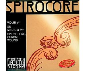 Thomastik Corde per Violino Spirocore nucleo spirale, set 3/4 medium, tutte le corde sono ricoperte in acciaio