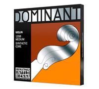 Thomastik-Infeld 135B Dominant - Set di corde 4/4 con sfera E in acciaio, resistente alla corrosione, con estremità a sfera in alluminio, corde flessibili per violino con modulazione facile per un