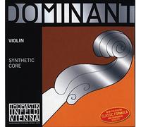 thomastik-infeld 135BMSW Dominant corde per violino, set completo, 135BMSW, 4/4 dimensioni, Weich (chiaro), asola e corde in acciaio cromato