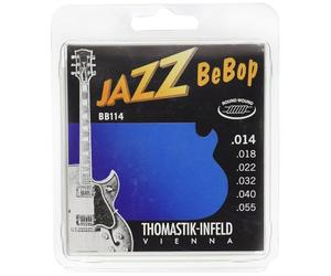 Thomastik-Infeld, Corde per chitarra elettrica Jazz BeBop Series Nickel Round Wound, Set BB114 medium .014 - .055