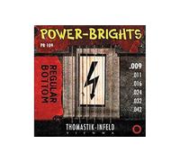 Thomastik-Infeld, Corde per chitarra elettrica Power Brights Series, Set, Regular Bottom PB109 Light .009-.042w