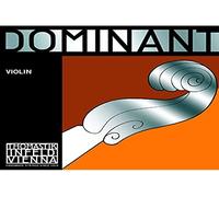 Thomastik-Infeld Corde per violino Dominant 4/4, nucleo nylon, Mi in acciaio, alluminio forte