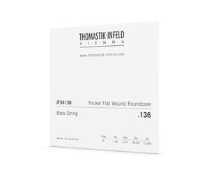 Thomastik-Infeld Flat Wound Basso elettrico - JF34136 - corda singola B - Jazz Bass Long Scale 34", calibro .136