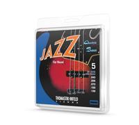 Thomastik-Infeld Flat Wound E-Bass - JF345 - Set di 5 corde - Jazz Bass Long Scale 34" - Calibri .043 .056 .070 .100 .0136