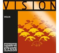 Thomastik-Infeld Corda per violino 4/4 Vision – Re, nucleo sintetico, rivestimento in argento, media