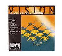 Thomastik-Infeld Corda violino 4/4 Vision Titanium Orchestra Re media, nucleo sintetico argento puro