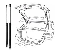 THOMIX 2 Pezzi Auto Portellone Molla Gas per Ford KA Hatchback (RB) 1996-2008(OEM:97KGB406A10AA)-45cm, Bagagliaio Ammortizzatori Prop Supporto Sollevamento Pistoncini Ammortizzatori Accessori