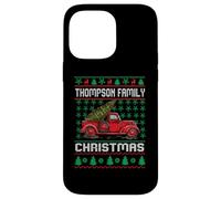 Thompson Family Ugly Christmas Sweater Red Truck Funny Xmas Custodia per iPhone 14 Pro Max