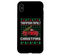 Thompson Family Ugly Christmas Sweater Red Truck Funny Xmas Custodia per iPhone XS Max