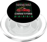 Thompson Family Ugly Christmas Sweater Red Truck Funny Xmas PopSockets PopGrip per MagSafe
