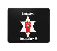 Thompson Sheriff Tappetino Mouse Liscio Mousepad Base in Gomma Tappetini per Il Mouse per Laptop Ufficio Gioco 25X30Cm