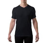 THOMPSON TEE - Maglia Intima blocca-Sudore - con Pad sotto-Manica Anti-Sudore - Modello Originale - Scollo a V - Nero - Small