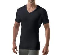 THOMPSON TEE - Maglia Intima blocca-Sudore - con Pad sotto-Manica Anti-Sudore - Modello Slim Fit - Scollo a V - Nero - Large