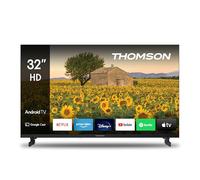 Thomson 32 Pollici (80 cm) LED HD Smart Android TV, Google Assistant, Wi-Fi, Dolby Digital, Bluetooth, Triple-Tuner (Cavo/Satellite/Antenna), HDMI, CI+, A+ Pannello- 32HA2S13