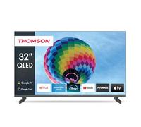 Thomson 32 Pollici (80cm) QLED Google Smart TV, Wi-Fi, Dolby Audio, HDR10, Bluetooth 5.1, Triple-Tuner (Cavo/Satellite/Antenna), HDMI, CI Pannello - 32QG4S14