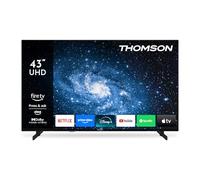 THOMSON 43 Pollici (109 cm) UHD LED Fire TV con controllo vocale Alexa, AirPlay, triplo sintonizzatore (Cavo/Satellite/Antenna), Bluetooth 5.0, porte HDMI, USB, AV IN, CI+, USB - 43UF4S35