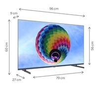 Thomson TV QLED 43" FRAME LESS 43QG4S14 GOOGLE TV 4K DVB-T2/S2 UHD 3840 x 2160 BLACK CI+