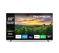 Thomson 50 Pollici (126 cm) QLED Smart Android TV, Google Assistant, Wi-Fi, Dolby Digital, Bluetooth, Triple-Tuner (Cavo/Satellite/Antenna), HDMI, CI+, A+ Pannello - 50QA2S13