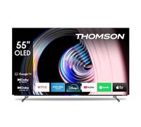 Thomson 55 Pollici (139 cm) OLED 4K UHD Smart Google TV, Wi-Fi, Dolby Vision IQ, Dolby Atmos, HDR10, Bluetooth 5.1, Triple-Tuner (Cavo/Satellite/Antenna), HDMI, CI+, A+ Pannello - 55OG8S24-2025