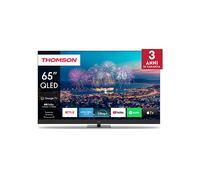 THOMSON 65QG6C14, Smart TV QD-LED 65'', 4K, Dolby Atmos, Google TV, Controllo Vocale, Riduzione dinamica del rumore, Telecomando Bluetooth con pulsanti retroilluminati
