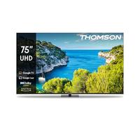 Thomson 75 Pollici (190cm) 4K Ultra HD Smart Google TV, Wi-Fi,Dolby Audio, HDR10, Bluetooth 5.1, Triple-Tuner (Cavo/Satellite/Antenna), HDMI, CI+, A+ Pannello - 75UG5C14