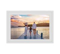 THOMSON Cornice Fotografica 10 pollici BIANCO - 25,6 cm, 1280x800 HD IPS, Touchscreen, Memoria 32 GB, Rotazione Automatica, Connessione Multi-Utente, WLAN, Supporto da Tavolo o Montaggio a Parete